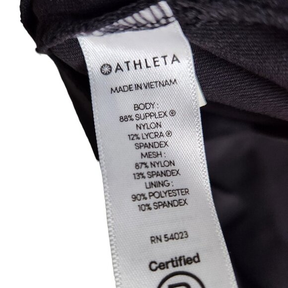 Athleta Skirt Black Large Women's Athletic Metro Downtown Mini Pull On Pockets - Picture 8 of 10